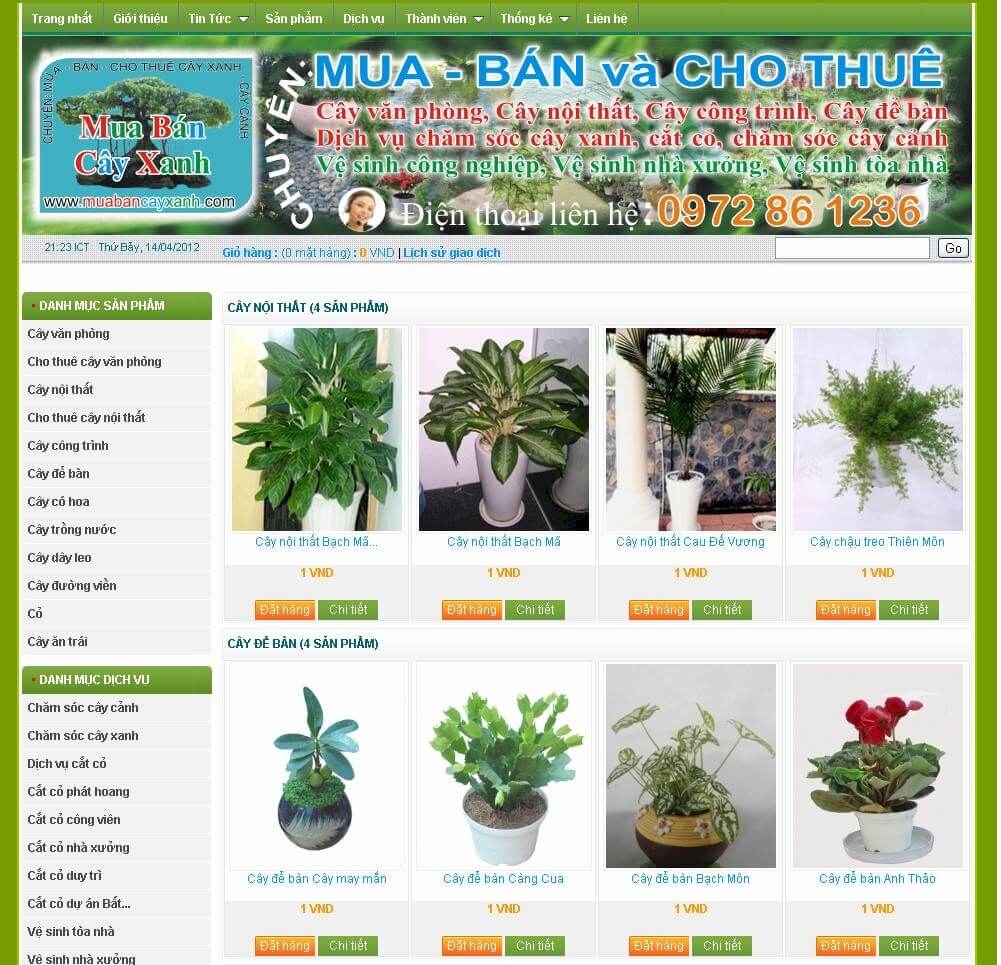 Mua bán cây xanh