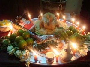 Thủ tục làm lễ thôi nôi (cúng mụ) đầy tháng cho con